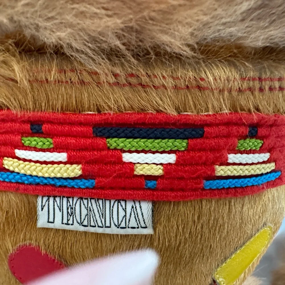 Vintage Tecnica Apres Ski Italian Boots with Fur and Colorful Accents size 9.5 - Picture 13 of 16